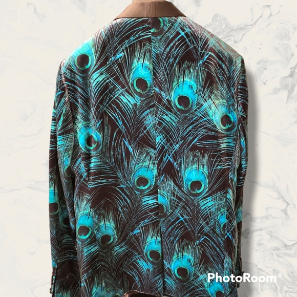 🦚🇬🇧 🆕️Twisted Tailor NWT Peacocks Velvet Dinner Jacket Size 38R - Picture 2 of 8